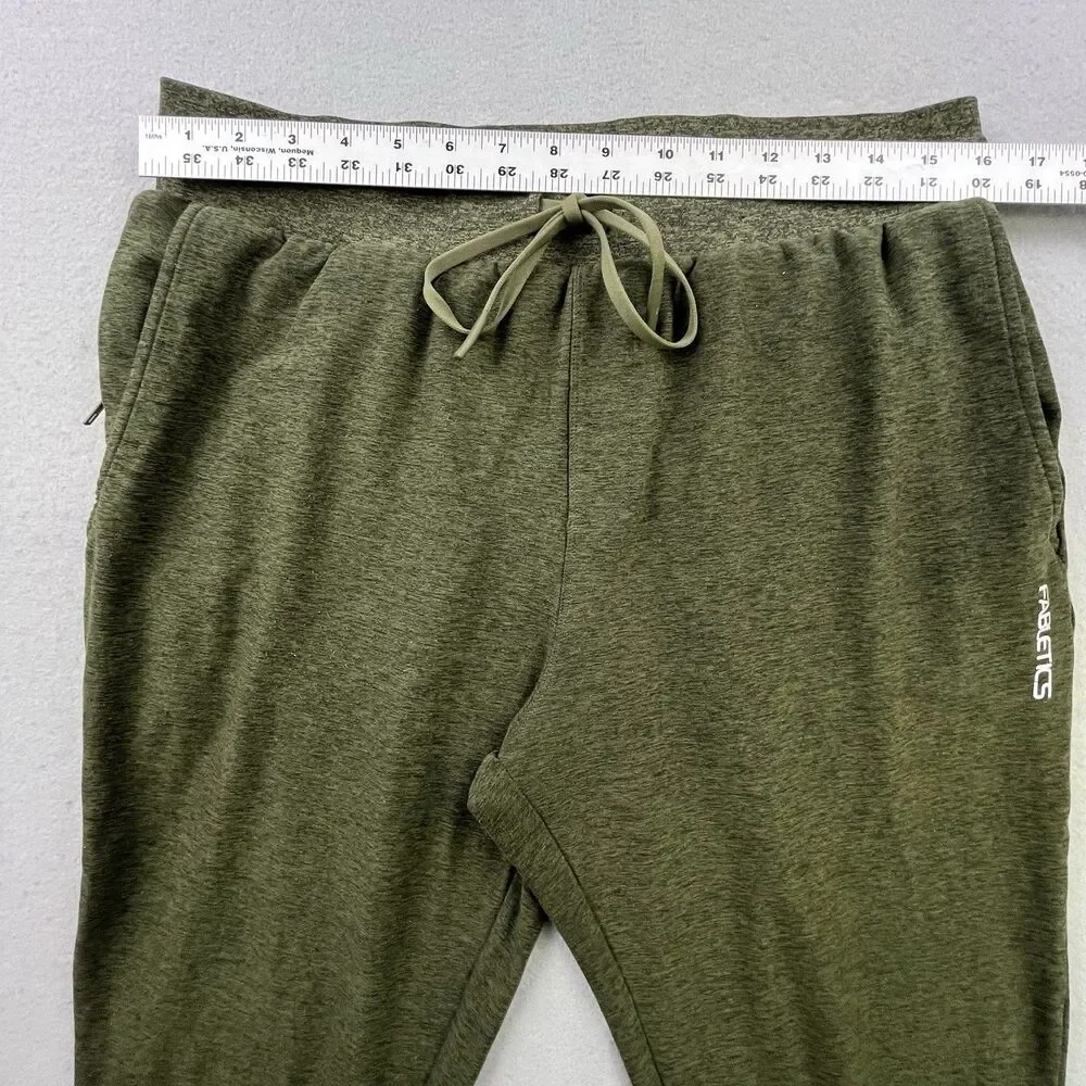 Fabletics Cloud Jersey Joggers Men's L Green Lightweight Athletic Sweatpants
